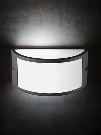 Applique 'Umbe' 60 W - Cm 25 X 12 X 13 Grigio - Sovil