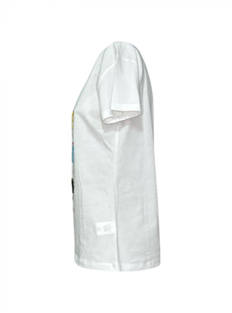 VERY SIMPLE T-shirt Donna Very Simple 109CO_BIANCO da donna