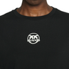 Pinko T-shirt Nera da Donna in Cotone Scollo Tondo con Logo Frontale Stampato Bianco da donna