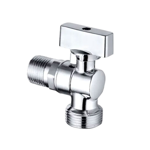 Rubinetto Lavatrice A Sfera Mignon A Leva In Ottone Cromato Con Rosone - 1/2X3/4 - Aer