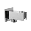 Presa Acqua Quadra A Parete Con Supporto Per Doccetta In Ottone Cromato - 1/2 - Aer