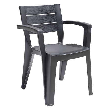 Sedia In Polipropilene 'Emma' Grafite - Bica