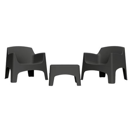 Set Da Giardino Polipropilene 'Ibiza Terrace' Grafite - Bica