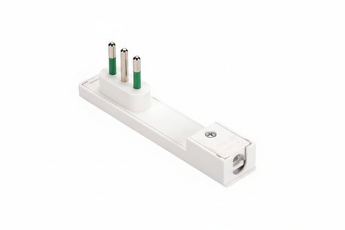 Spina Clock A Squadra Italiana 2 Poli + Terra Bianca- - Bianca 10A 80080 - 6 Pezzi Fanton