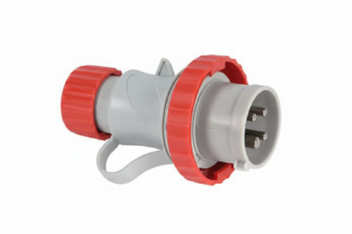 Spina Industiale Volante Rossa 3P+N+T Ip67- - 16A Colore Rosso 70145V - 2 Pezzi Fanton