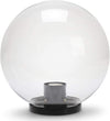 Lanterna Testa-Palo 'Globo' Sfera Trasparente Ø Cm.20 Lampione Per Esterno Impermeabile Velamp