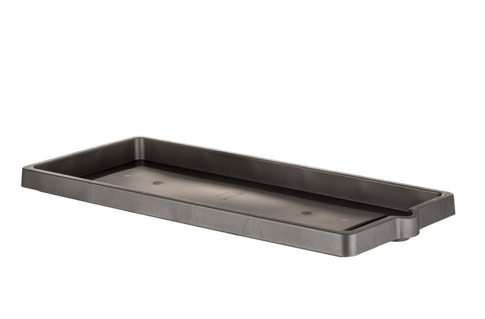 Sottovaso Per Fioriera Rettangolare Cm 60 X 25 X 3,4 - Antracite - Bama