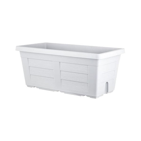 Fioriera Rettangolare Cm 60 X 30 X 26 - Ghiaccio (Senza Sottovaso) - Bama