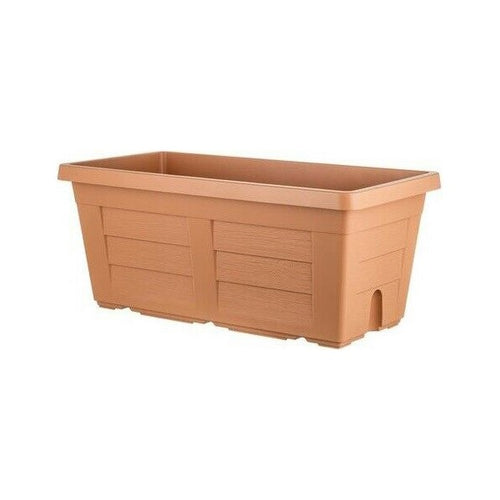 Fioriera Rettangolare Cm 60 X 30 X 26 - Cotto Chiaro (Senza Sottovaso) - Bama