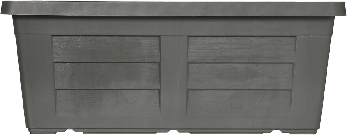 Fioriera Rettangolare Cm 60 X 30 X 26 - Antracite (Senza Sottovaso) - Bama