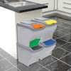 Set Pattumiera Per La Raccolta Differenziata 'Poker' Conf. 4 Pezzi - Cm 28X40X31H - Bama