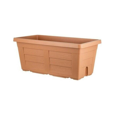 Fioriera Rettangolare Cm 80 X 40 X 34 - Cotto Chiaro (Senza Sottovaso) - Bama