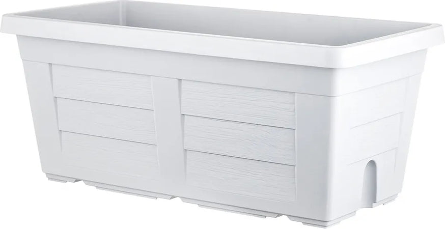 Fioriera Rettangolare Cm 80 X 40 X 34 - Ghiaccio (Senza Sottovaso) - Bama