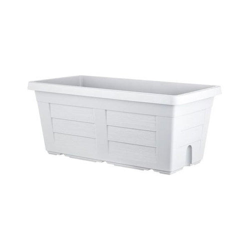 Fioriera Rettangolare Cm 100 X 44 X 40 - Ghiaccio (Senza Sottovaso) - Bama