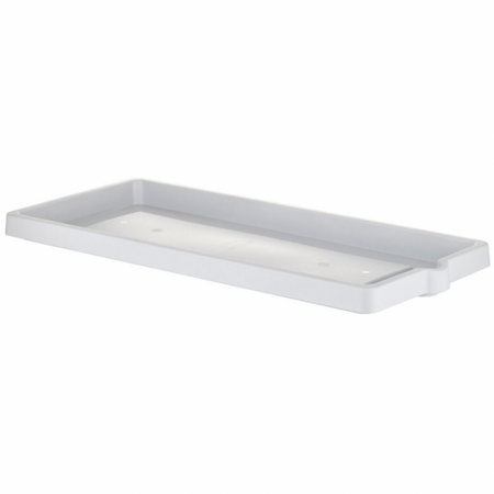 Sottovaso Per Fioriera Rettangolare Cm 75 X 33,5 X 4,5 - Ghiaccio - Bama