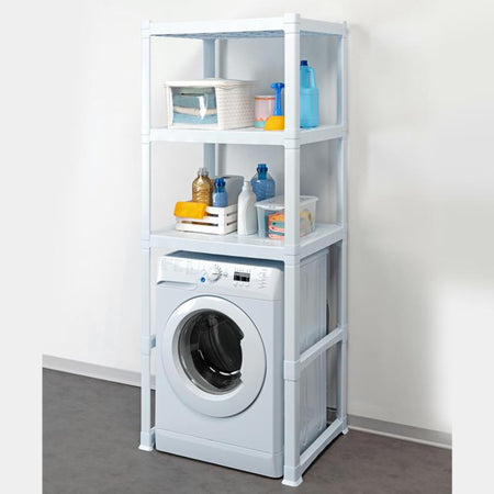 Scaffale Per Lavatrice '3 Piani' Cm 75 X 60 X H.184 (L X P X H) - Bama