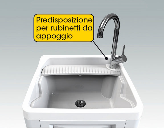 Mobile Lavatoio Anta Singola Cm 60 X 51 X H.89 - Bama