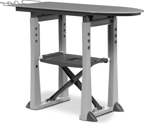 Tavolo Da Stiro 'Trend' Colore Grigio Porta Oggetti Bama