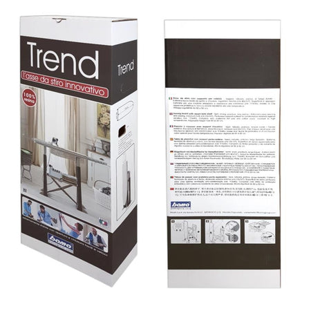 Tavolo Da Stiro 'Trend' Colore Grigio Porta Oggetti Bama