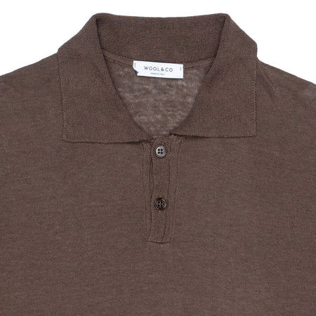 WOOL & CO Polo Uomo Wool & Co Elegant Lino da uomo