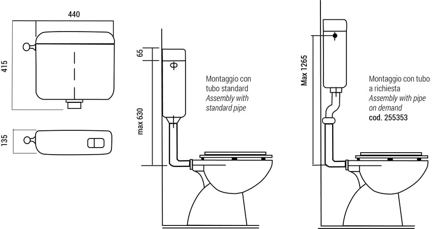 Cassetta Zaino Super Doppio Scarico Bianca Kariba