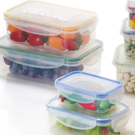 Contenitore Rettangolare In Plastica Set 'Superlock' Kit 3 Pezzi - Lt 0,24 / 0,5 / 1,0 - Ecoplast