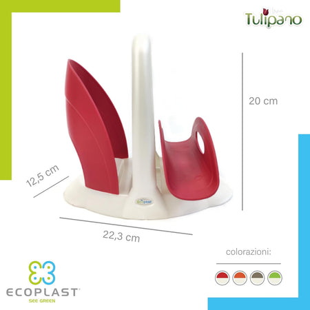 Portatovaglioli Colore Madreperla/Verde - Ecoplast