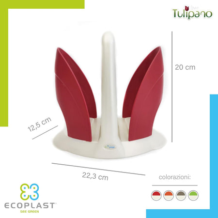 Portabicchieri 'Duo' Colore Madreperla/Verde Scuro - Ecoplast