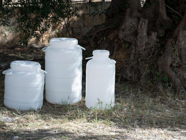 Bidone Fusto Bocca Larga Lt. 10 Plastica 6 Pezzi Ecoplast