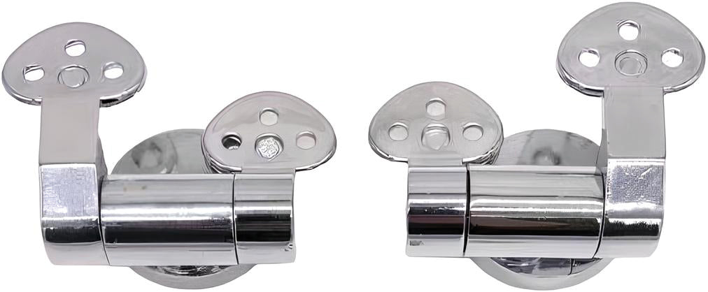 Utilia Cerniera In Ottone Cromato Per Sedile Wc In Legno Cod. 58271 Pz. 2