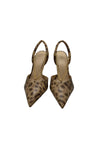 AREZZO Slingback maculata tacco 11cm Donna con catena oro da donna