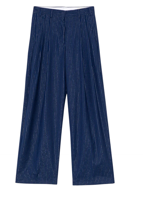 APAPERKID Pantalone Donna gessato lurex da donna
