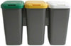 Pattumiera Raccolta Differenziata Set 'Trio' 25 Lt. Cm 78,5 X 32 X 47,4 - Tontarelli