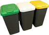 Pattumiera Raccolta Differenziata Set 'Trio' 25 Lt. Cm 78,5 X 32 X 47,4 - Tontarelli