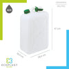 Tanica Per Alimenti Pesante 20 L- Ecoplast- 4,0 Pz