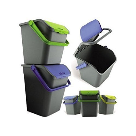Pattumiera Per Raccolta Differenziata 'Ecologic' 28 Lt. - Cm 38 X 36,5 X H 37 - Ecoplast