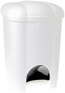 Pattumiera Carolina Apertura A Pedale Con Secchio Interno- - Cm.27,5X30,2X41,5H. Lt.16 Panna - 4 Pezzi Tontarelli