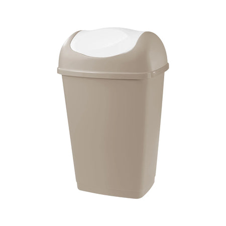 Bidone Immondizia 'Grace' Lt 25 - Cm 32,5 X 25,5 X H 52 Talpa/Bianco - Tontarelli