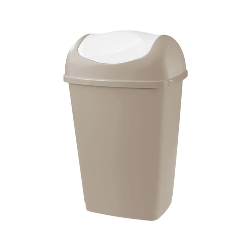 Bidone Immondizia 'Grace' Lt 25 - Cm 32,5 X 25,5 X H 52 Talpa/Bianco - Tontarelli