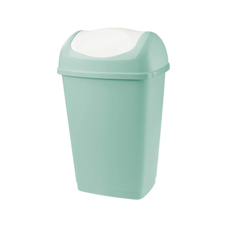 Bidone Immondizia 'Grace' Lt 25 - Cm 32,5 X 25,5 X H 52 Salvia/Bianco - Tontarelli