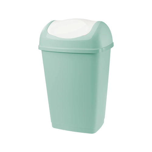 Bidone Immondizia 'Grace' Lt 50 - Cm 40,5 X 32 X H 65,5 Salvia/Bianco - Tontarelli