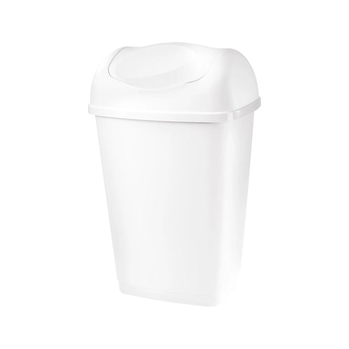 Bidone Immondizia 'Grace' Lt 25 - Cm 32,5 X 25,5 X H 52 Bianca - Tontarelli