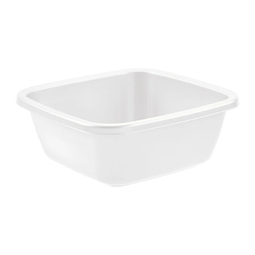 Bacinella Quadra 34 X 34 H.13,5 Cm / 9 Lt - Bianca - Tontarelli