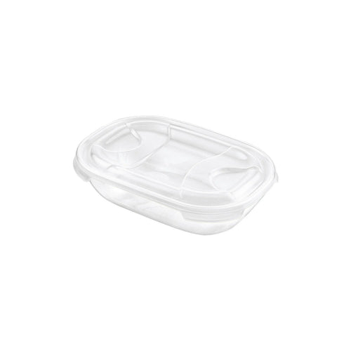 Contenitore Rettangolare In Plastica 'Frigo Box' Lt0,5 Cm 17X12Xh.4,7 Acqua Trasp. - Tontarelli