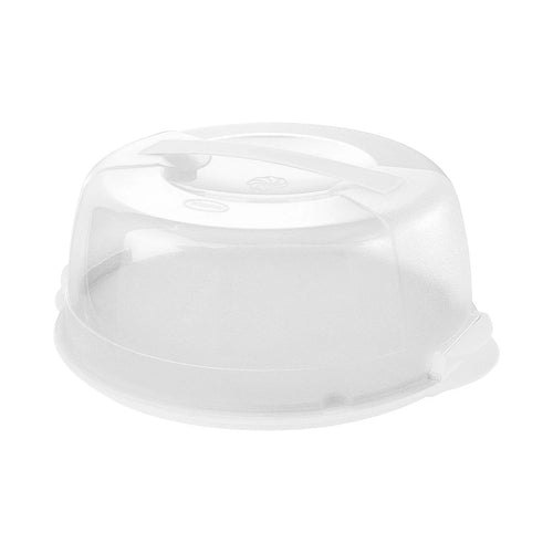 Contenitore Porta Torte In Plastica Cm 36,5X32,8Xh.15 - Bianco - Tontarelli