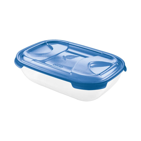 Contenitore Rettangolare In Plastica 'Frigo Box' Lt2 Cm 26,4 X 18,5 X H 7,2 Acqua - Tontarelli