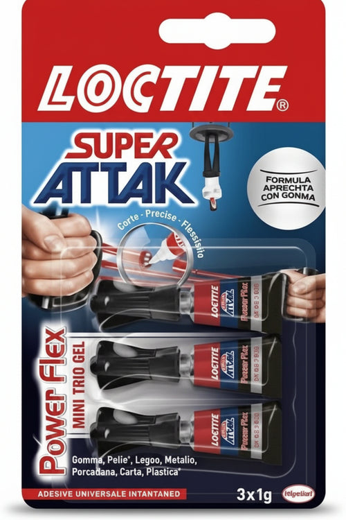 Super Attak Power Gel Mino Dosi 3 X Gr.1 - 24 Pezzi Loctite