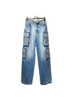 TRASH AND LUXURY Jeans cargo Donna con applicazioni da donna