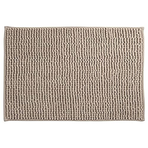 Tappeto Antiscivolo Da Bagno Ciniglia 40X60 Cm- Tortora- Spire