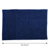 Tappeto Antiscivolo Da Bagno Ciniglia 40X60 Cm- Blu- Spire- Pezzi 1